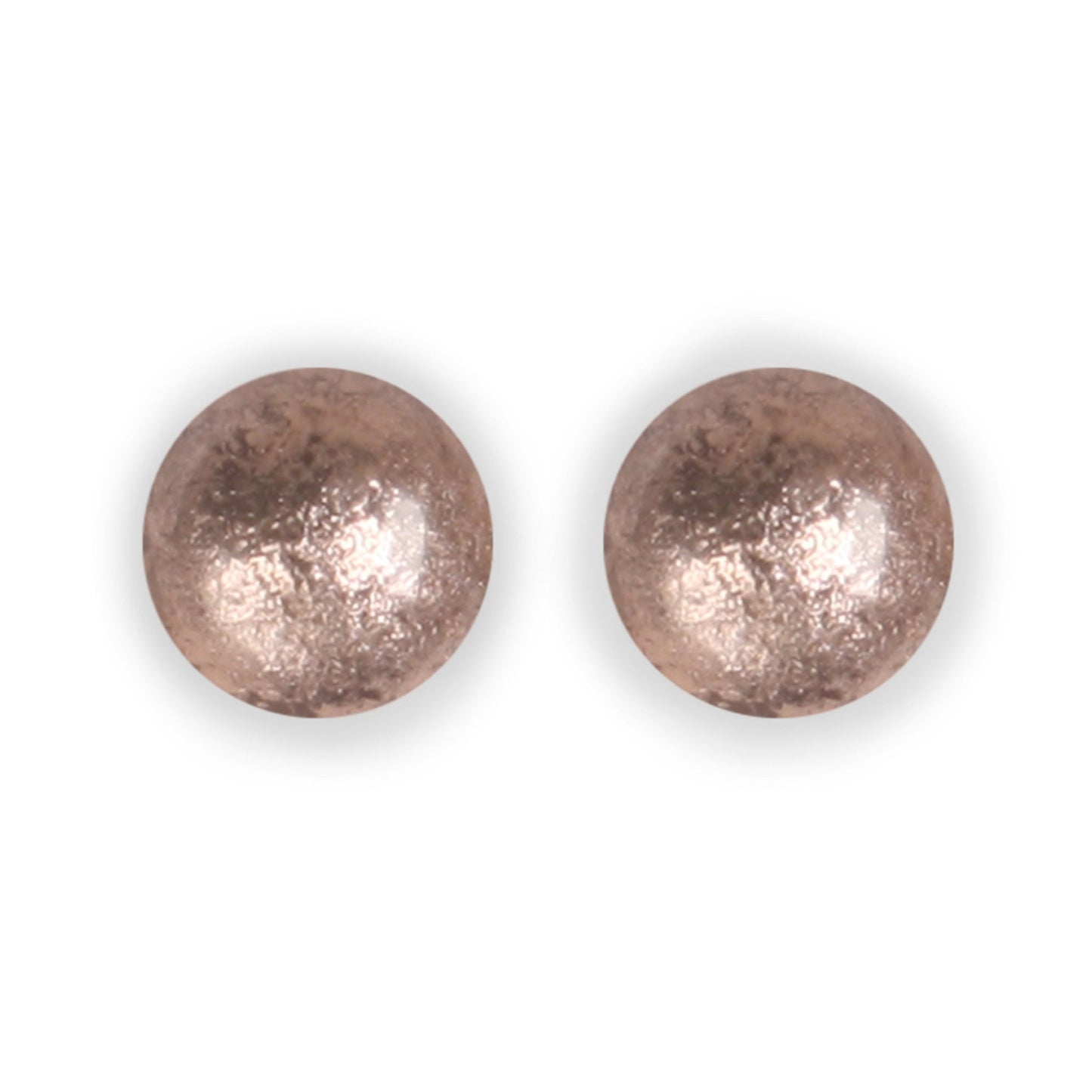Mink Cabouchon Shiny Large Stud Earrings | The Jewellery Stop