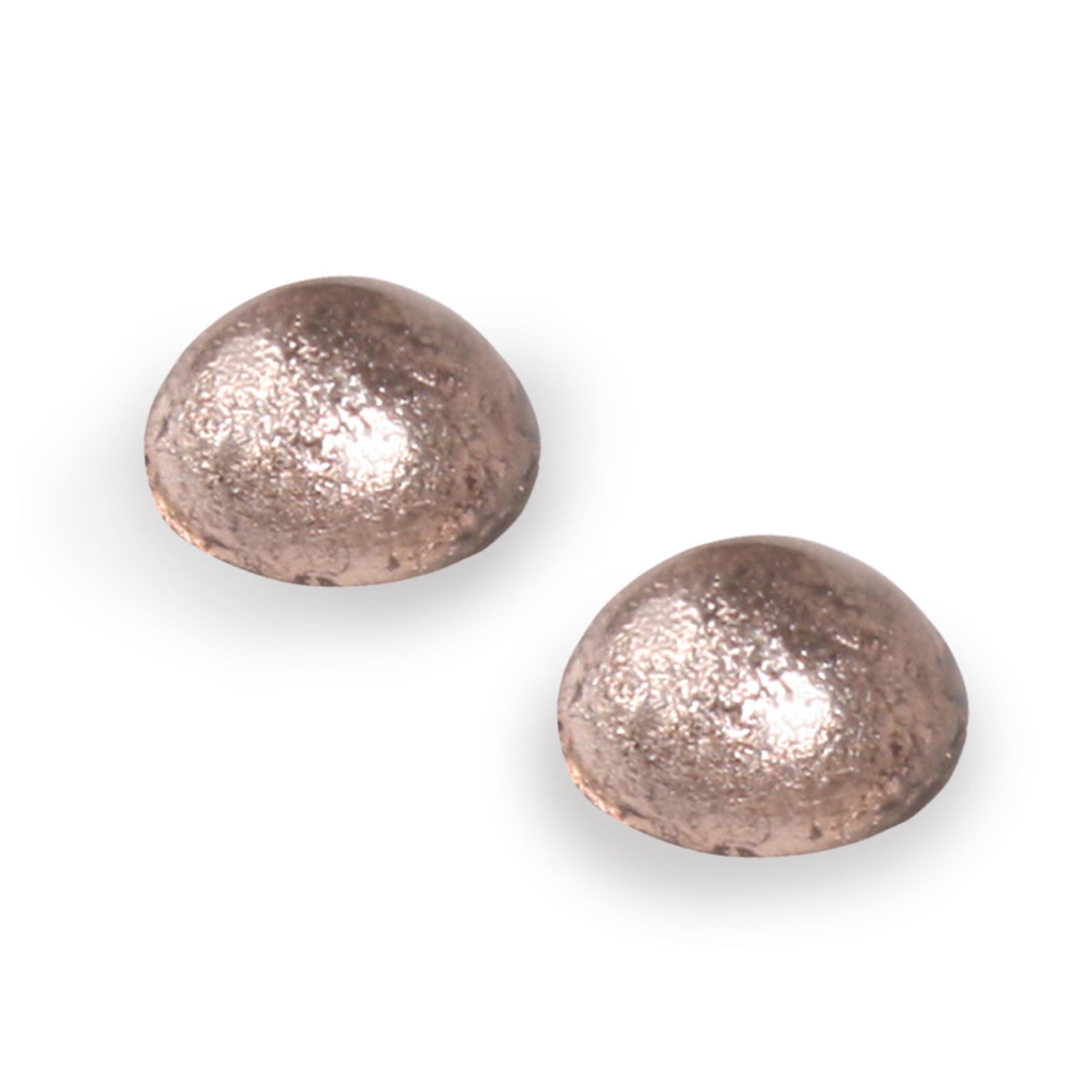 Mink Cabouchon Shiny Large Stud Earrings