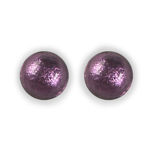 Peacock Cabouchon Shiny Large Stud Earrings | The Jewellery Stop