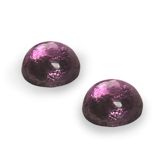 Peacock Cabouchon Shiny Large Stud Earrings | The Jewellery Stop