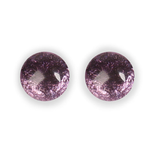 Rainbow Cabouchon Shiny Large Stud Earrings | The Jewellery Stop