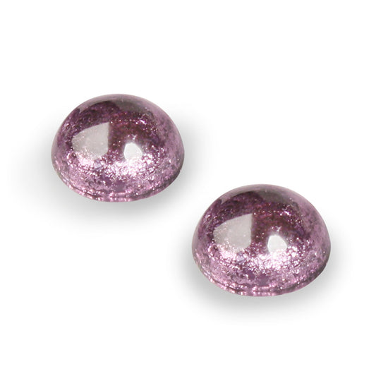 Rainbow Cabouchon Shiny Large Stud Earrings | The Jewellery Stop
