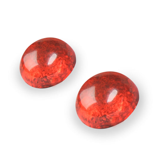Chilli Cabouchon Shiny Clip Earrings | The Jewellery Stop