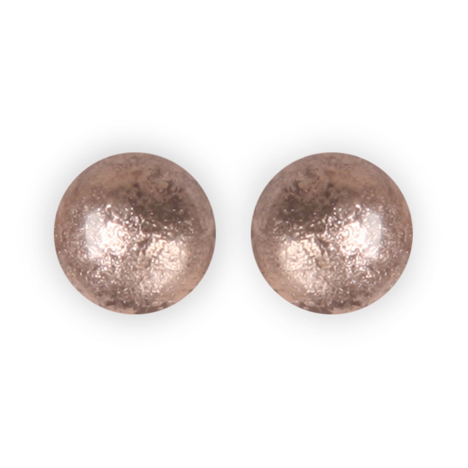 Mink Cabouchon Shiny Clip Earrings | The Jewellery Stop