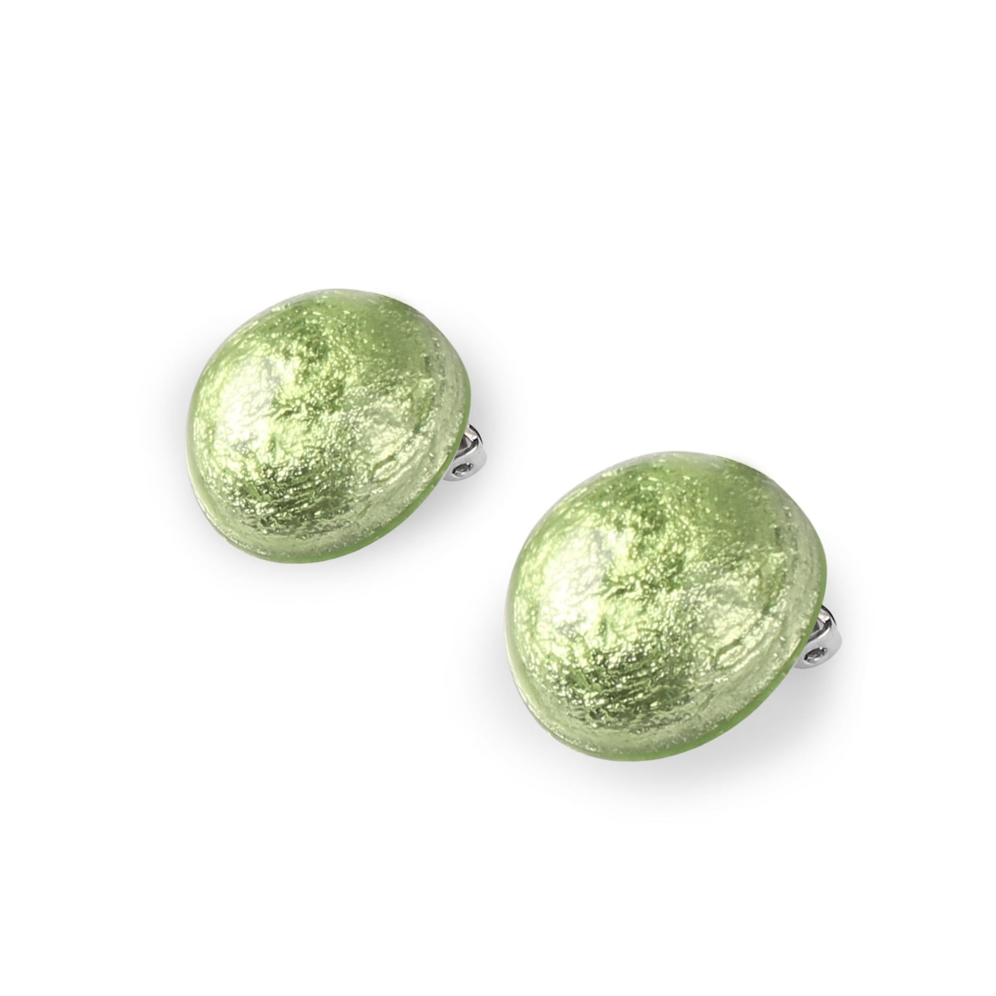 Orchard Cabouchon Shiny Clip Earrings | The Jewellery Stop