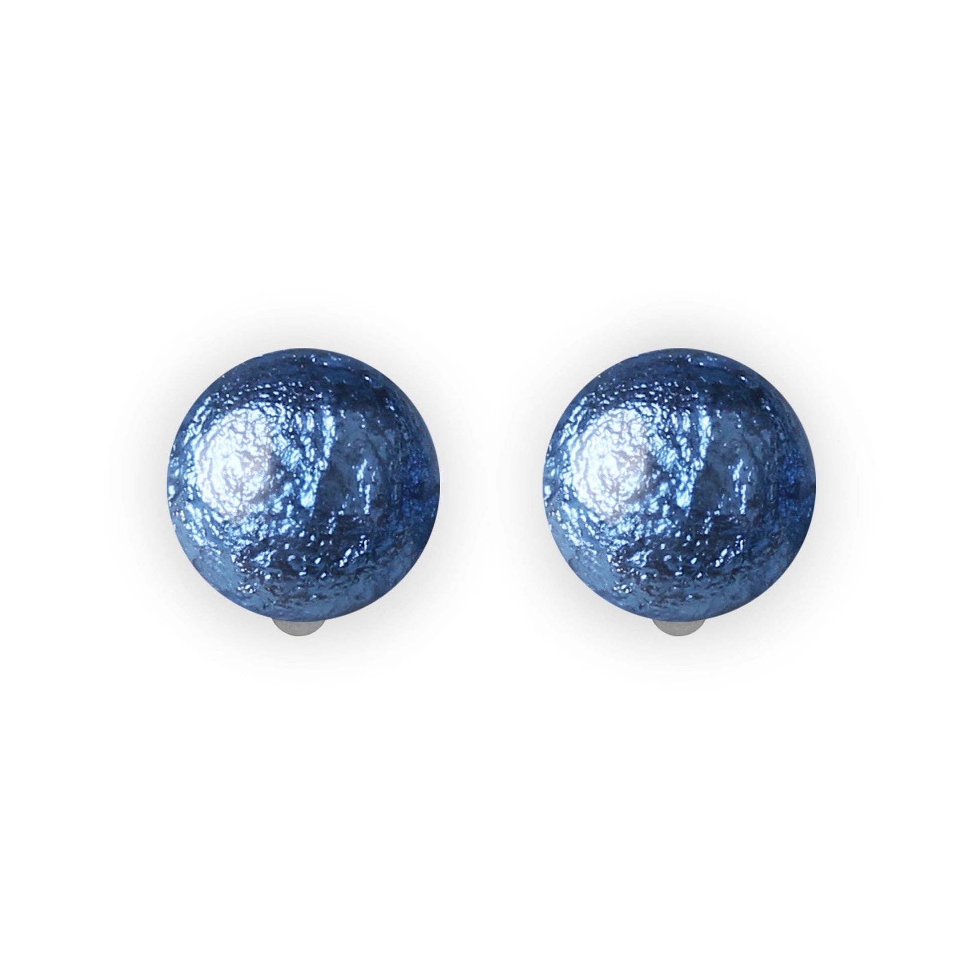 Pacific Cabouchon Shiny Clip Earrings | The Jewellery Stop