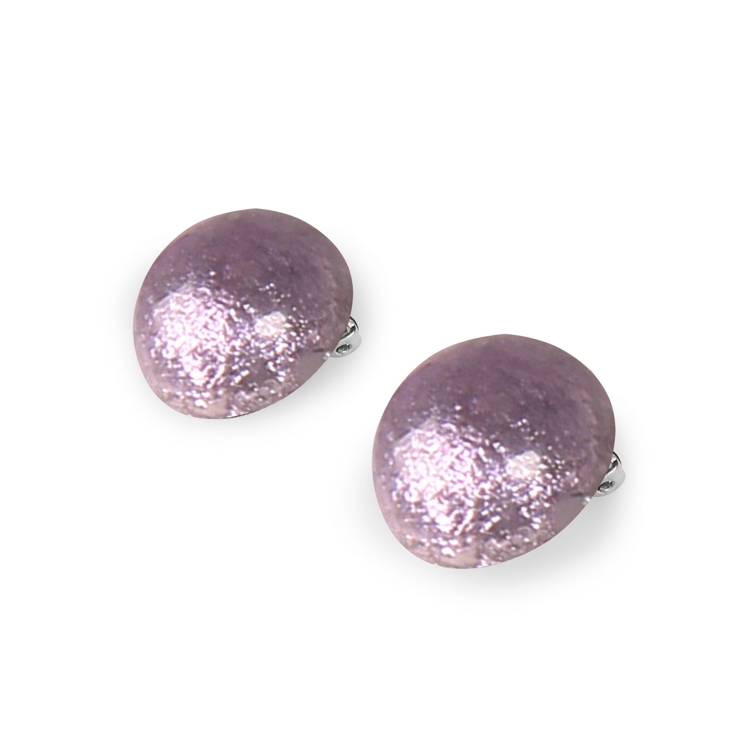 Pastels Cabouchon Shiny Clip Earrings