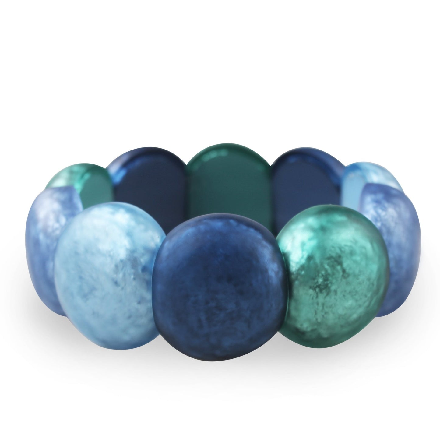 Pacific Cabouchon Matte Bangle | The Jewellery Stop