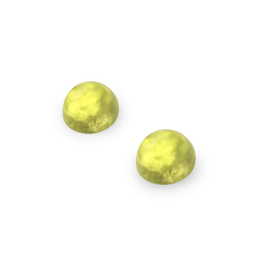 Citrus Cabouchon Matte Small Stud Earrings | The Jewellery Stop