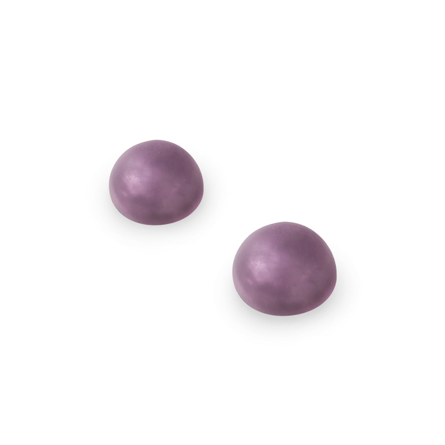 Rainbow Cabouchon Matte Small Stud Earrings