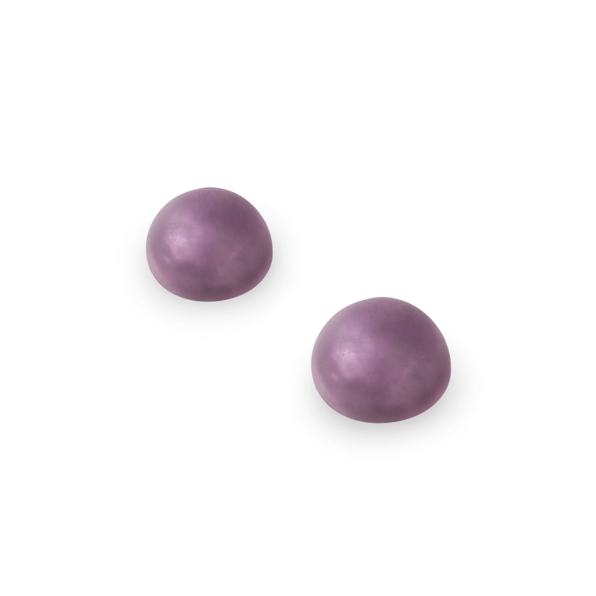 Rainbow Cabouchon Matte Small Stud Earrings