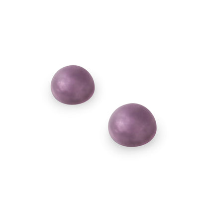 Rainbow Cabouchon Matte Small Stud Earrings