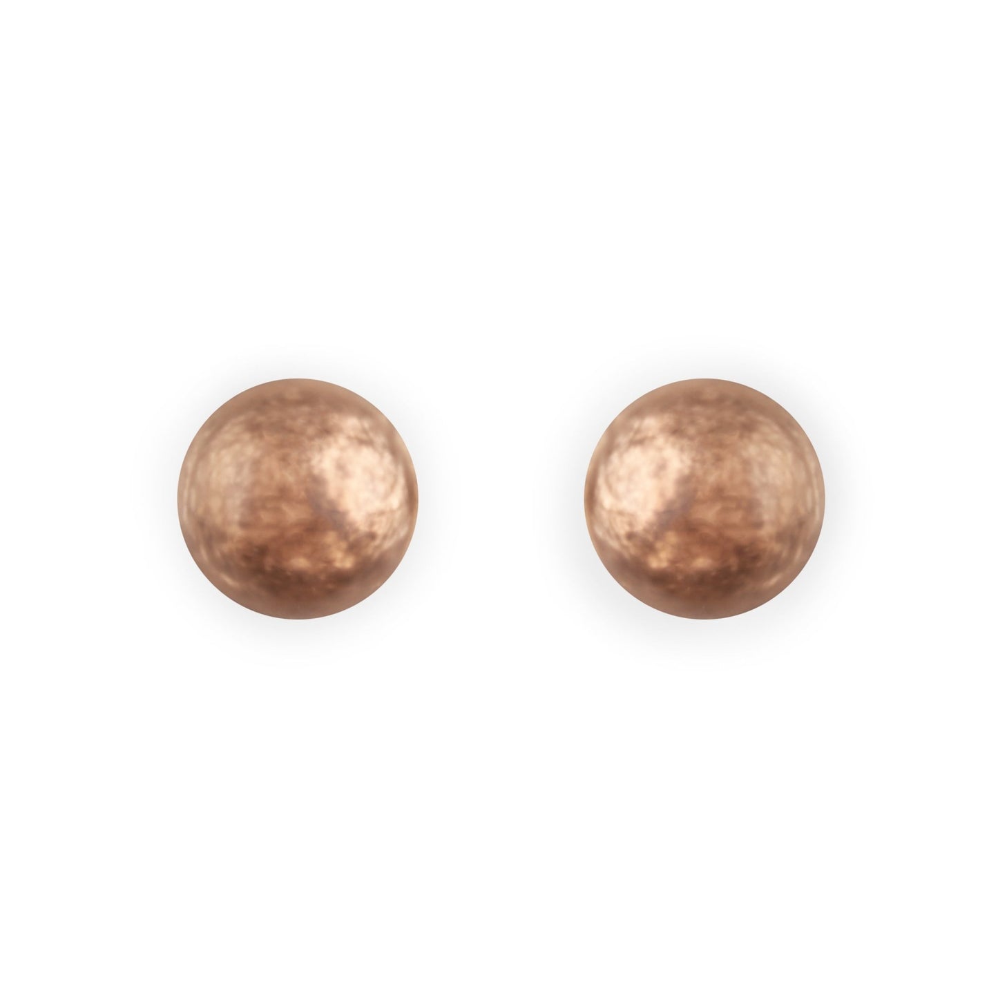 Nougat Cabouchon Matte Medium Stud Earrings | The Jewellery Stop
