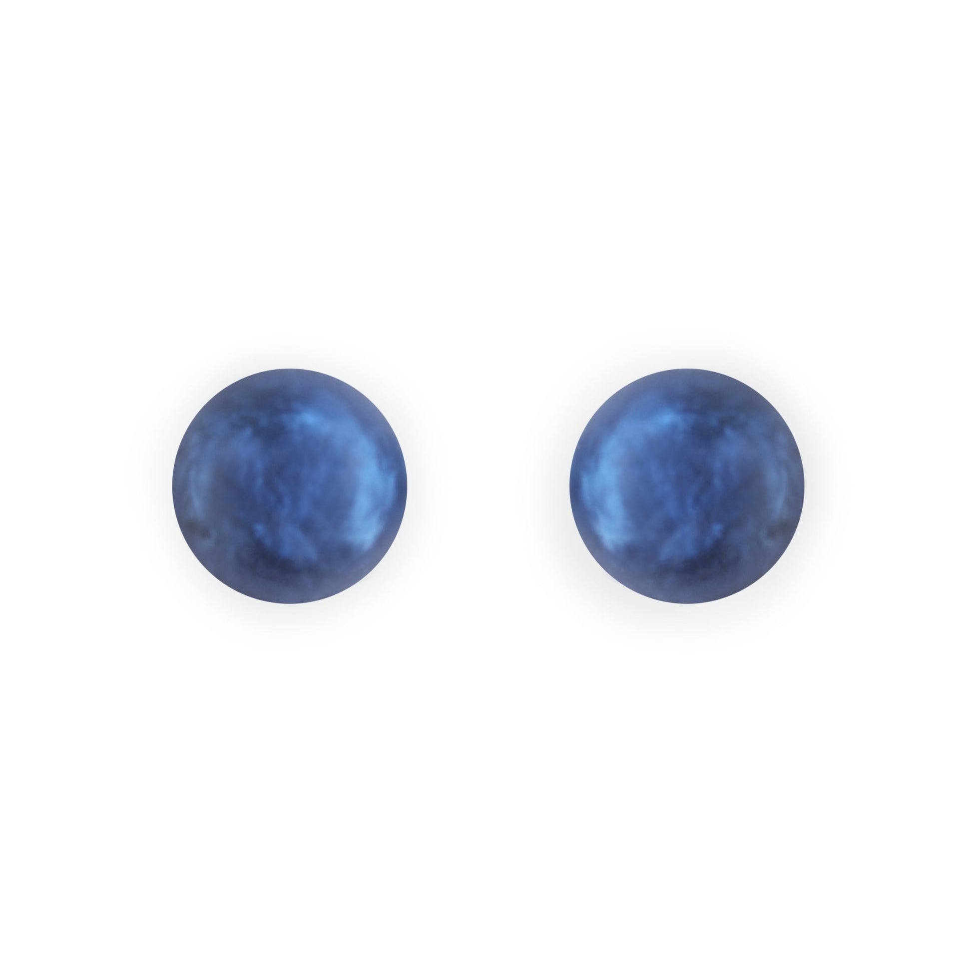 Pacific Cabouchon Matte Medium Stud Earrings | The Jewellery Stop