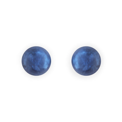 Pacific Cabouchon Matte Medium Stud Earrings | The Jewellery Stop