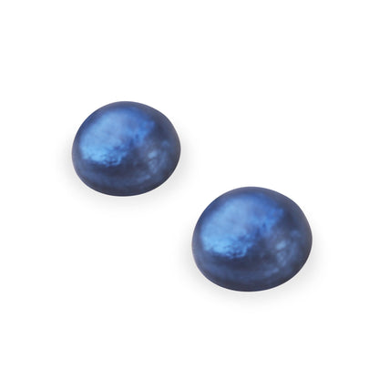 Pacific Cabouchon Matte Medium Stud Earrings | The Jewellery Stop