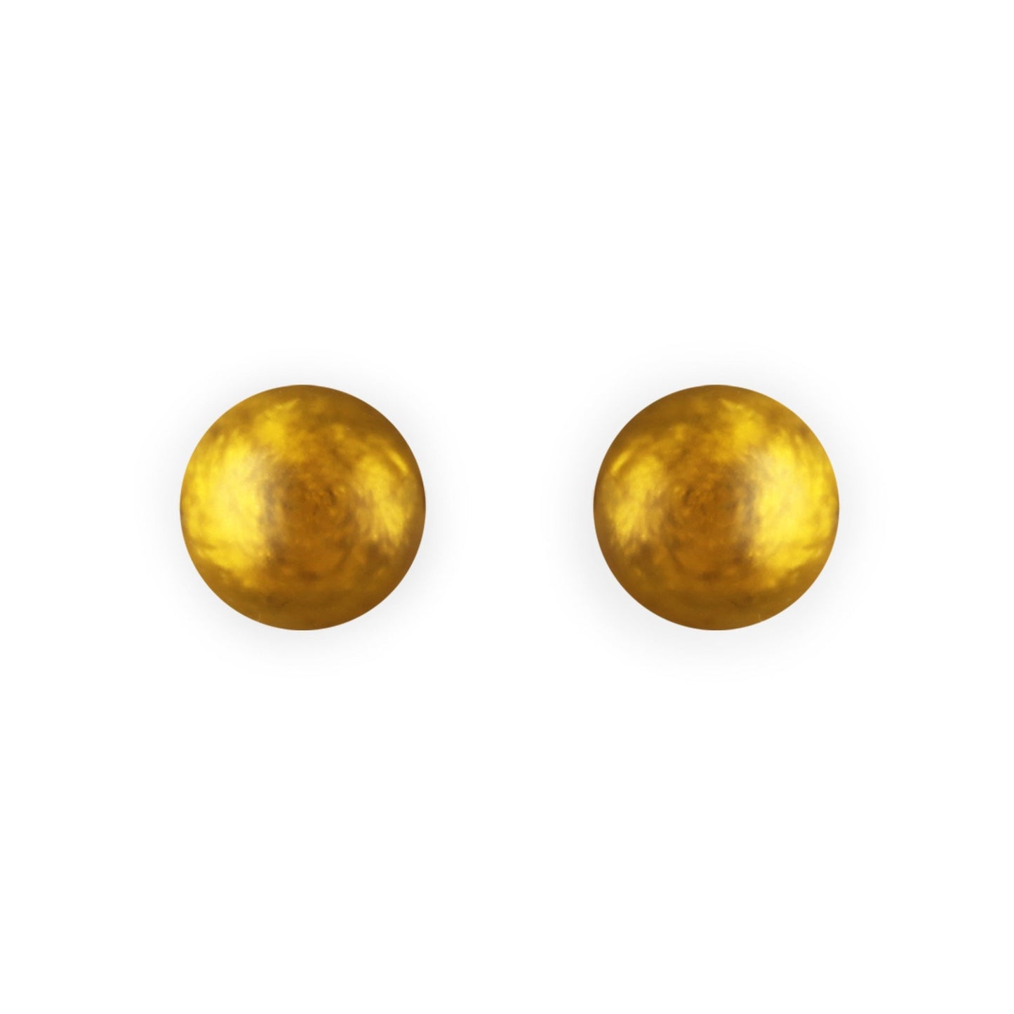 Palomino Cabouchon Matte Medium Stud Earrings | The Jewellery Stop