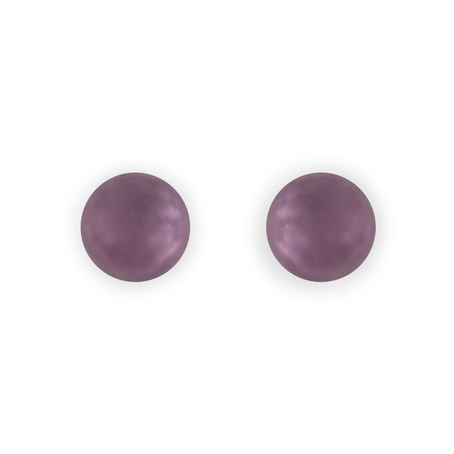 Rainbow Cabouchon Matte Medium Stud Earrings | The Jewellery Stop
