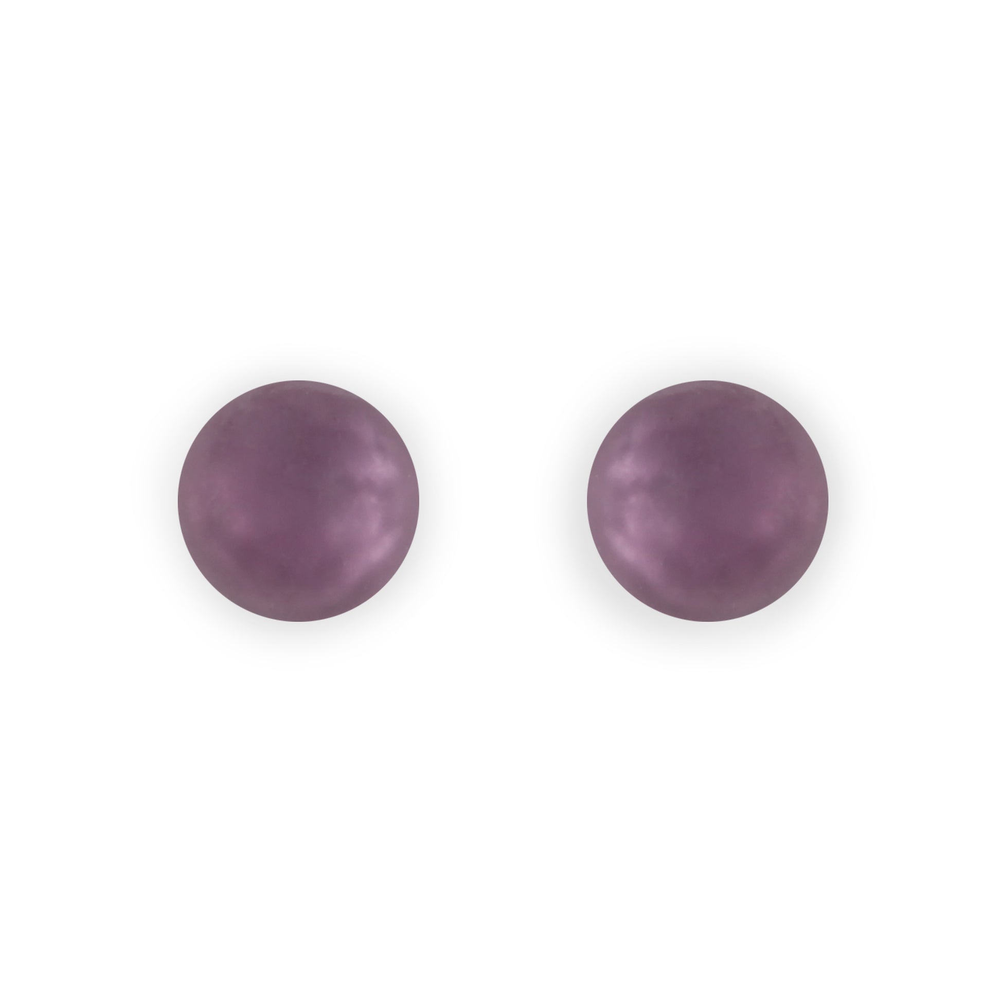 Rainbow Cabouchon Matte Medium Stud Earrings | The Jewellery Stop