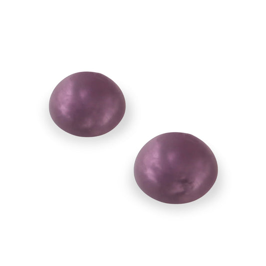 Rainbow Cabouchon Matte Medium Stud Earrings | The Jewellery Stop