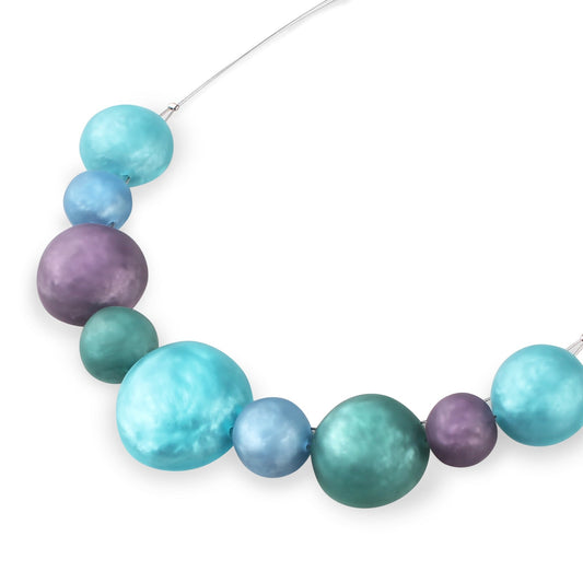 Fjord Cabouchon Matte Classic Necklace | The Jewellery Stop