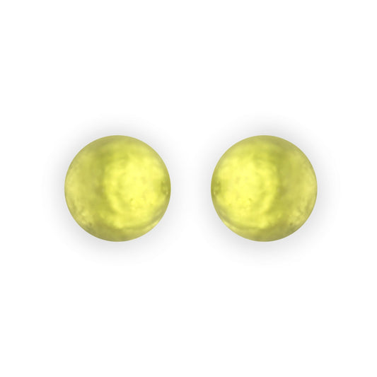 Citrus Cabouchon Matte Large Stud Earrings | The Jewellery Stop