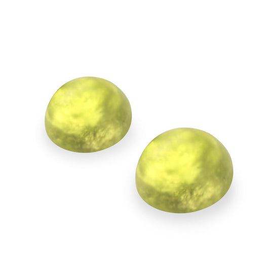 Citrus Cabouchon Matte Large Stud Earrings | The Jewellery Stop