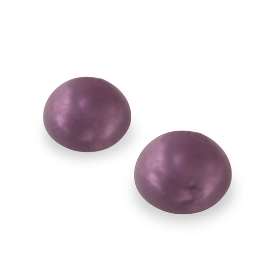 Rainbow Cabouchon Matte Large Stud Earrings | The Jewellery Stop