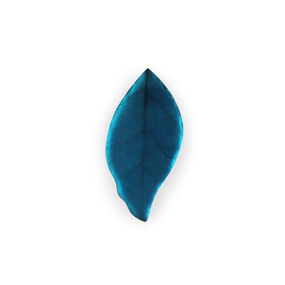 Turquoise Skeletal Leaf Matte Brooch | The Jewellery Stop
