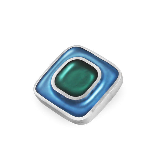 Fjord Retro Squares Matte Brooch | The Jewellery Stop