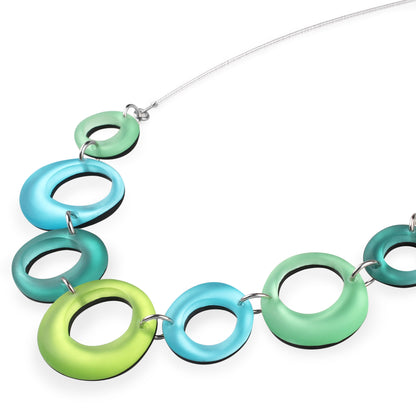 Orchard Hollow Circles Large Matte Necklace