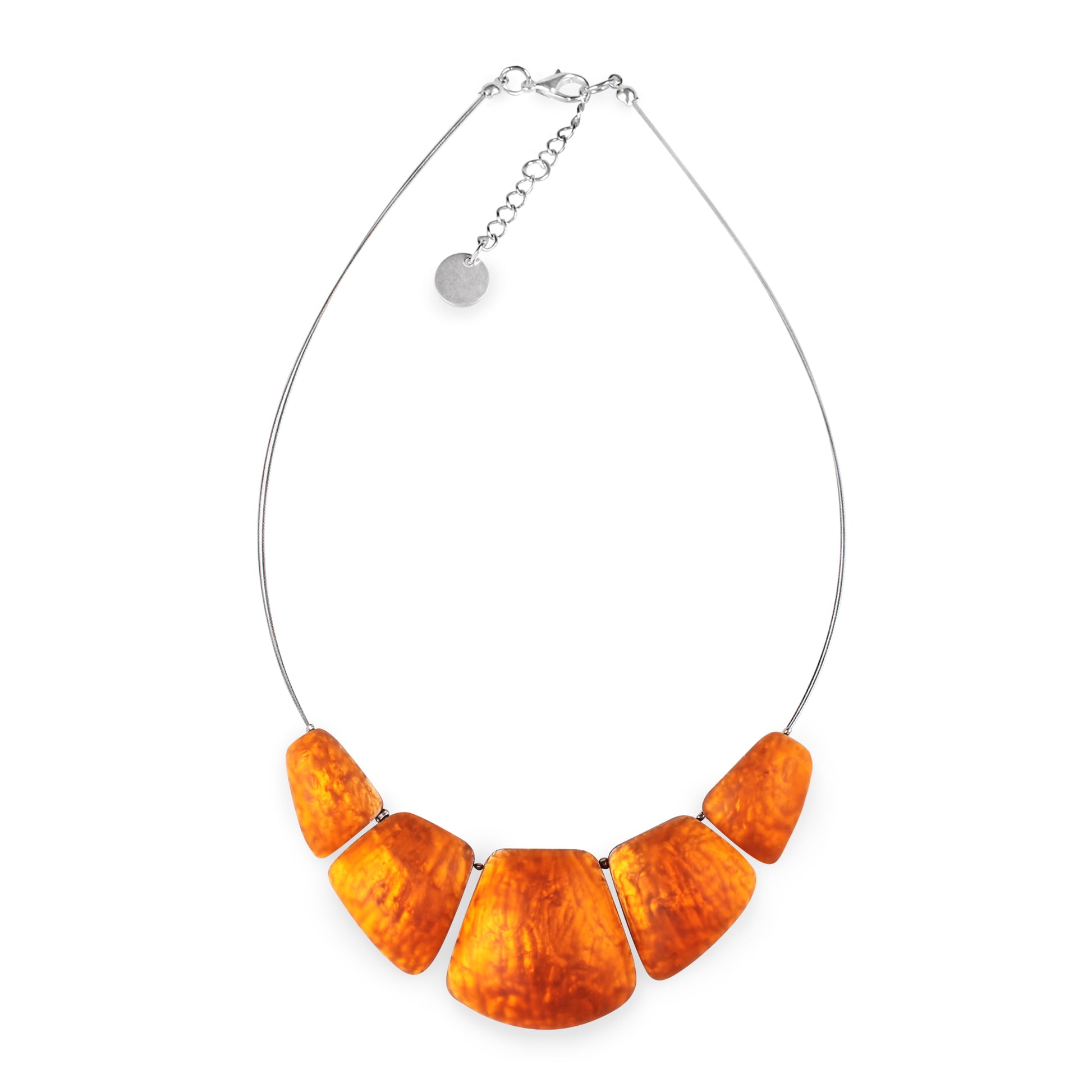 Orange Cleopatra Matte Necklace