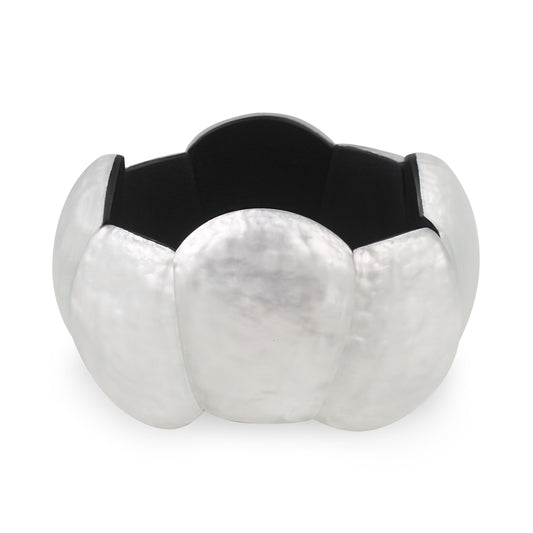 Silver Cleopatra Matte Bangle