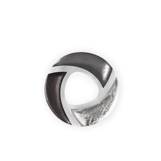 Black Trisceli Shiny Brooch | The Jewellery Stop