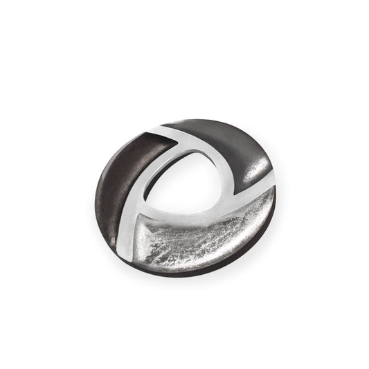 Black Trisceli Shiny Brooch | The Jewellery Stop