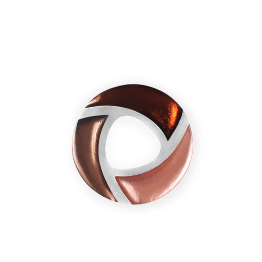 Nougat Trisceli Shiny Brooch