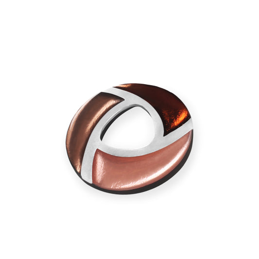 Nougat Trisceli Shiny Brooch