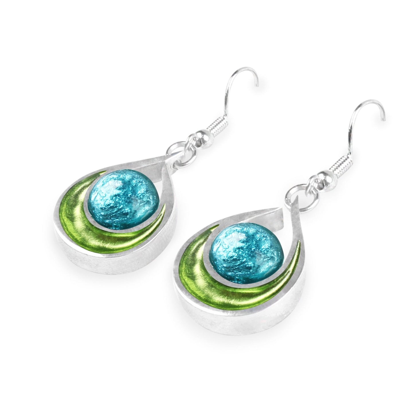 Orchard Raindrop Shiny Fish Hook Earrings | The Jewellery Stop