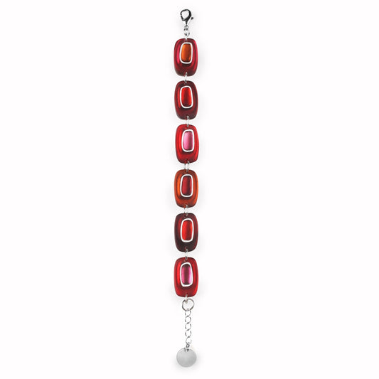 Maple Retro Ovals Matte Bracelet | The Jewellery Stop