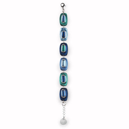 Pacific Retro Ovals Matte Bracelet | The Jewellery Stop