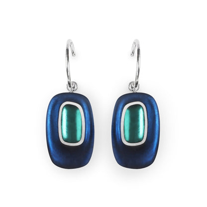 Pacific Retro Ovals Matte Creole Earrings | The Jewellery Stop