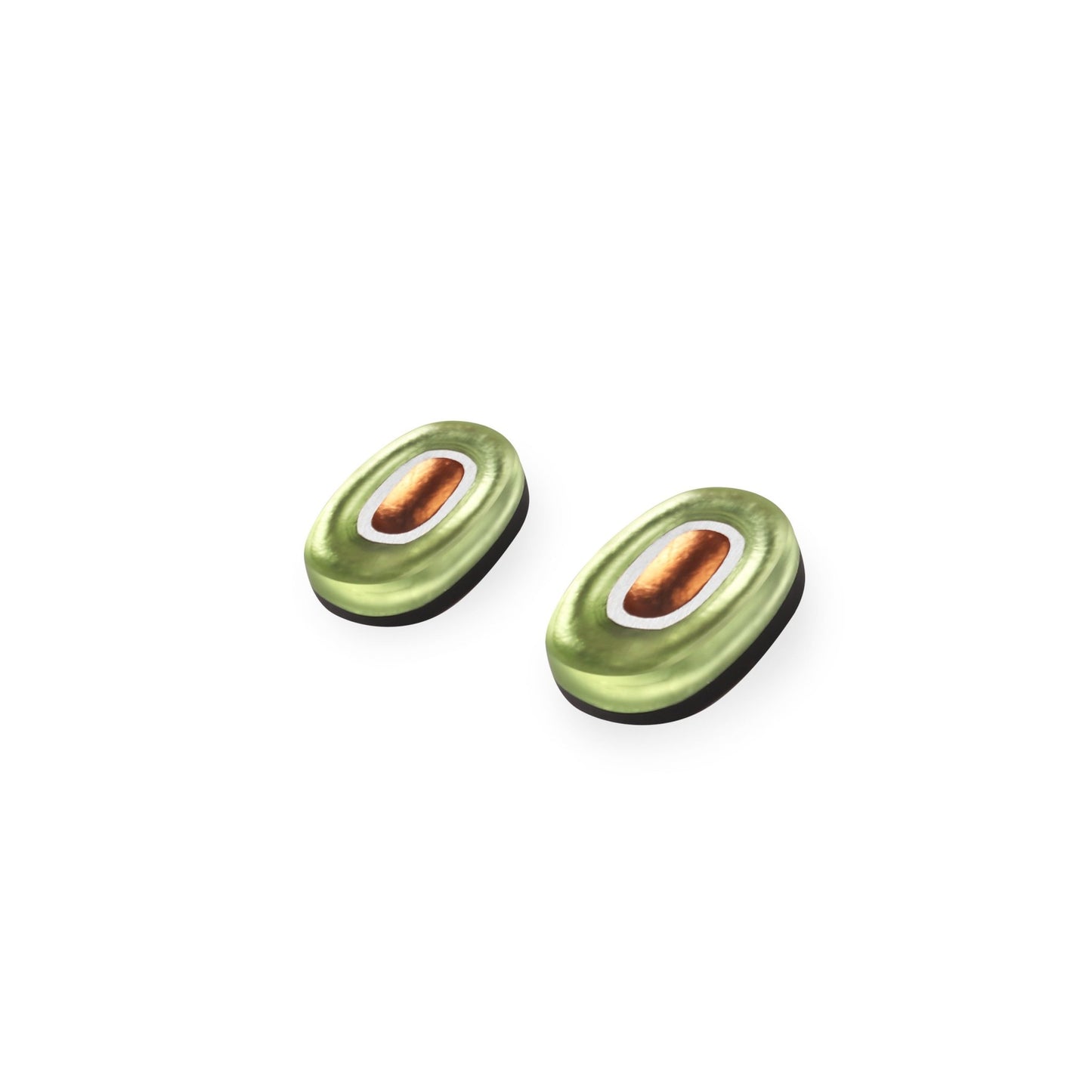 Sherbet Retro Ovals Matte Stud Earrings | The Jewellery Stop