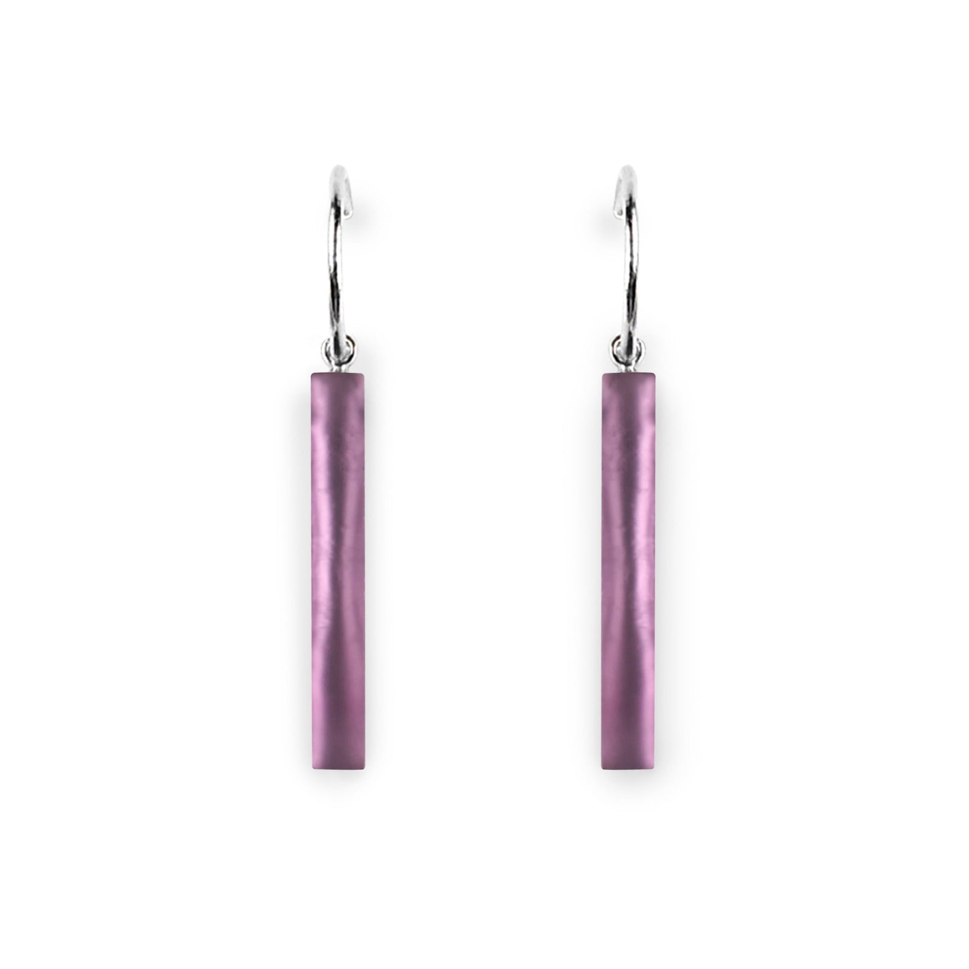 Rainbow Square Sticks Matte Creole Earrings | The Jewellery Stop