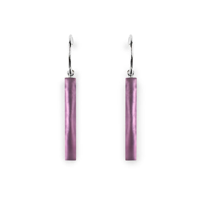 Rainbow Square Sticks Matte Creole Earrings | The Jewellery Stop