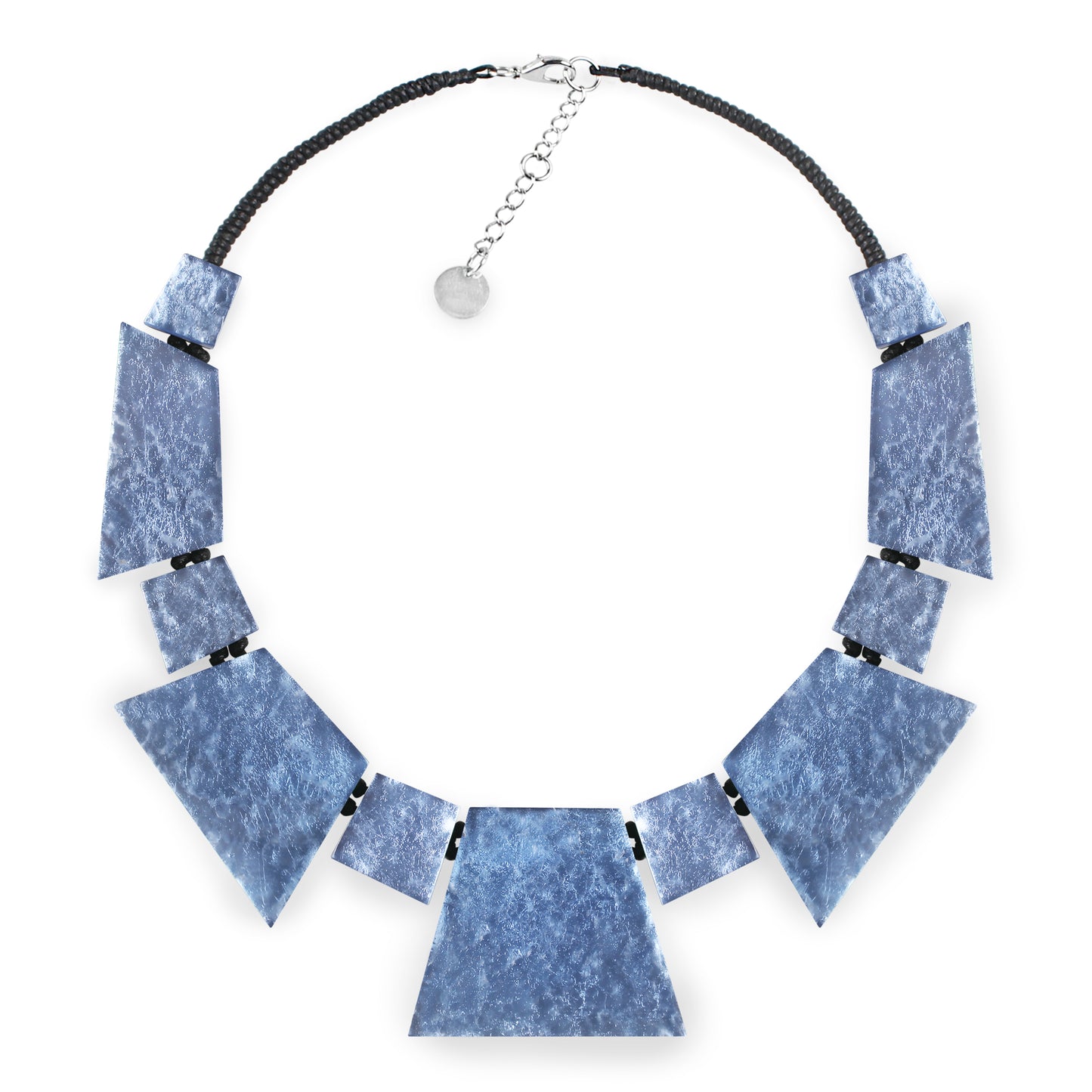 Ice Aztec Jagged Collar Shiny Necklace