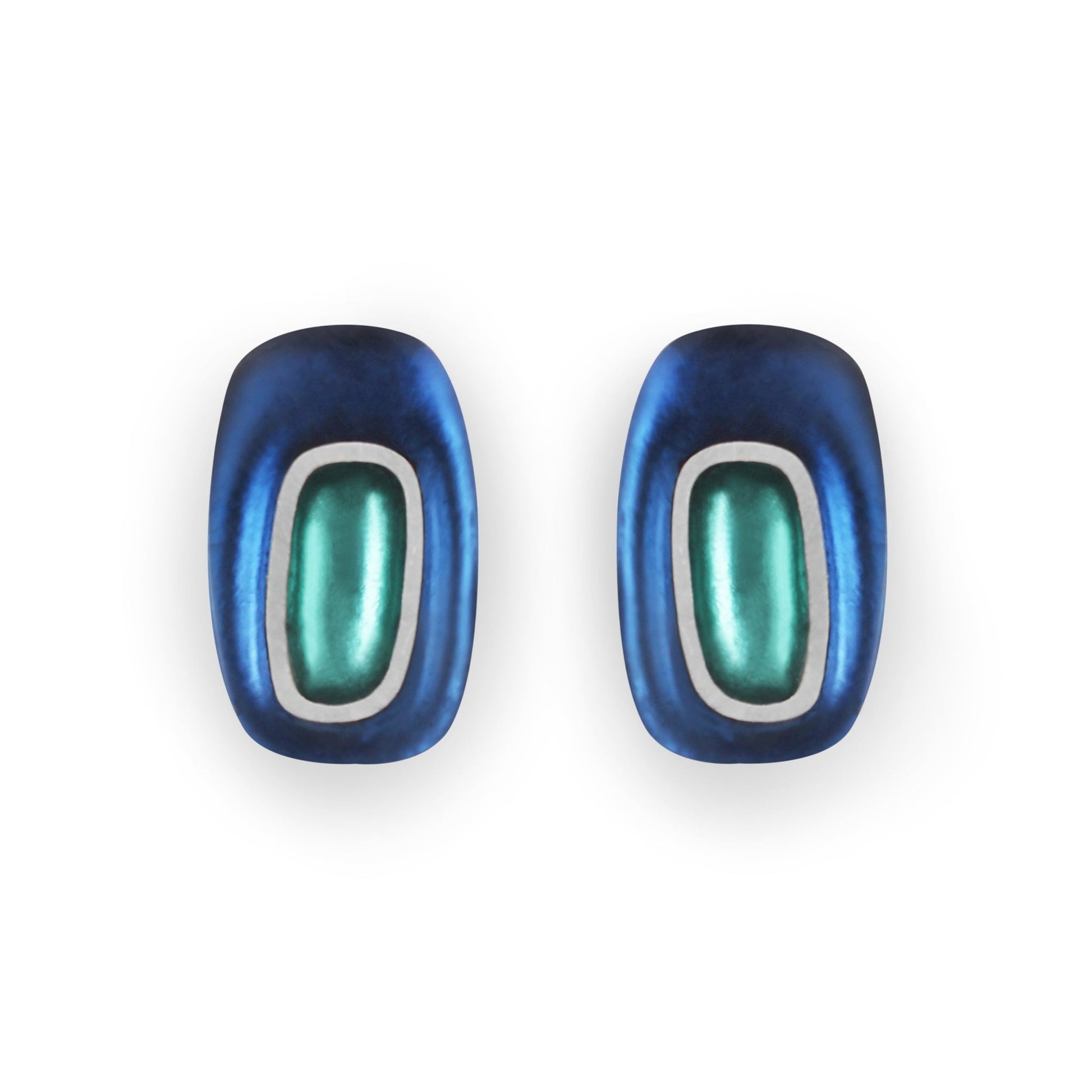 Pacific Retro Ovals Matte Clip Earrings | The Jewellery Stop