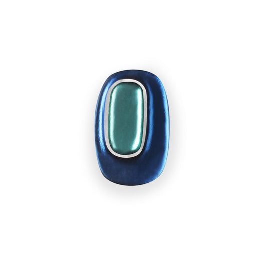 Pacific Retro Ovals Matte Brooch | The Jewellery Stop