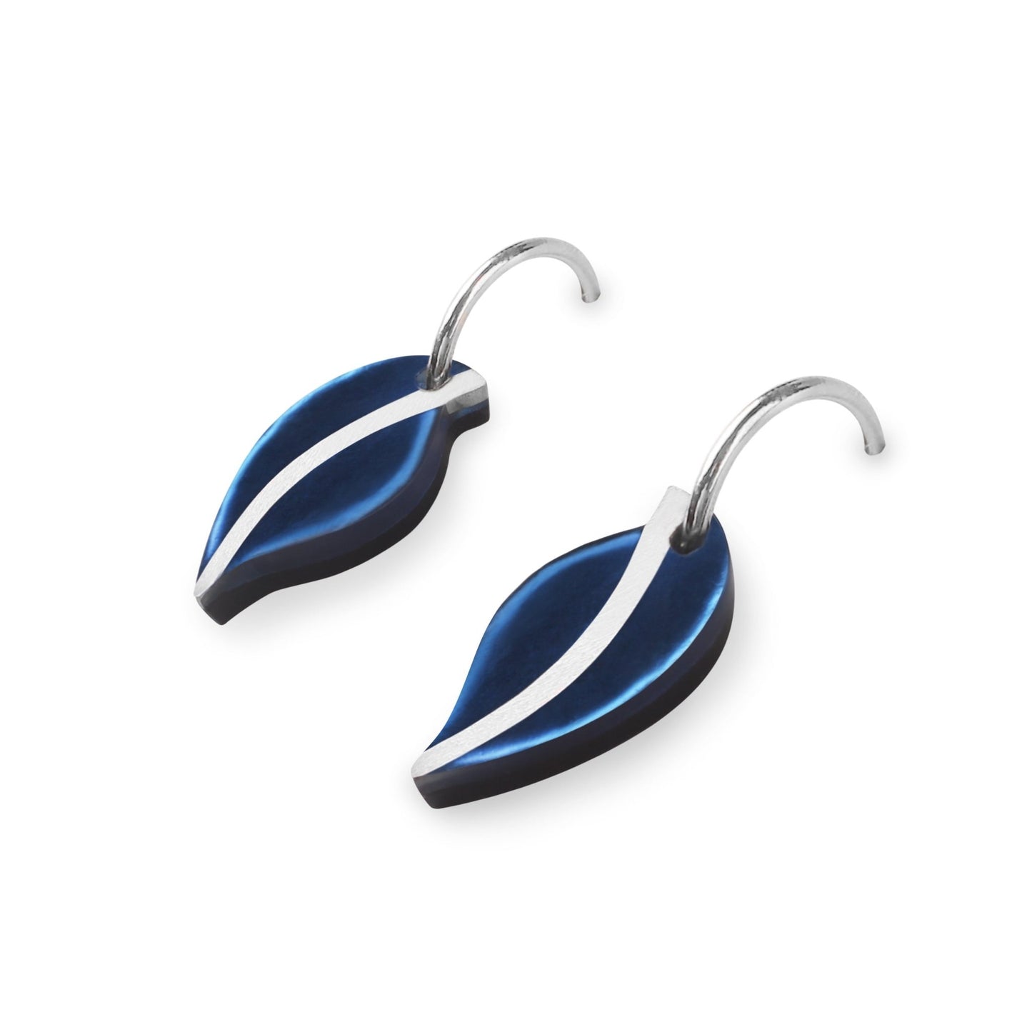 Pacific Leaf Matte Creole Earrings | The Jewellery Stop