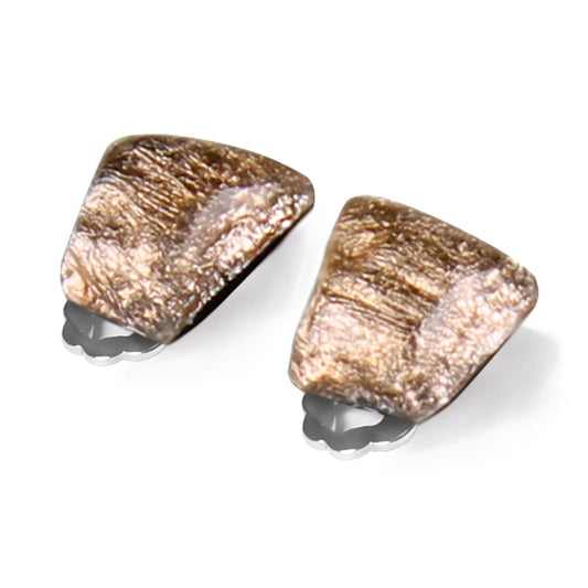 Gold Cleopatra Shiny Clip Earrings | The Jewellery Stop