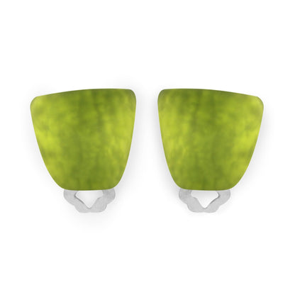 Peridot Cleopatra Matte Clip Earrings | The Jewellery Stop